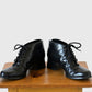 1990s Black Leather Lace-Up Ankle Boots