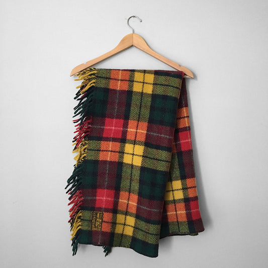 1960s Buchanan Brant Forde Wool Tartan Plaid Blanket