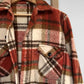 1970s Heavy Fleece Wool Button-Down Plaid Shirt
