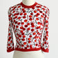 Rare 1990s Dolce & Gabbana Cherry Print Crew-Neck Top