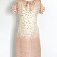 1960s-1970s Midi-Length Floral Knee Length Shift Dress