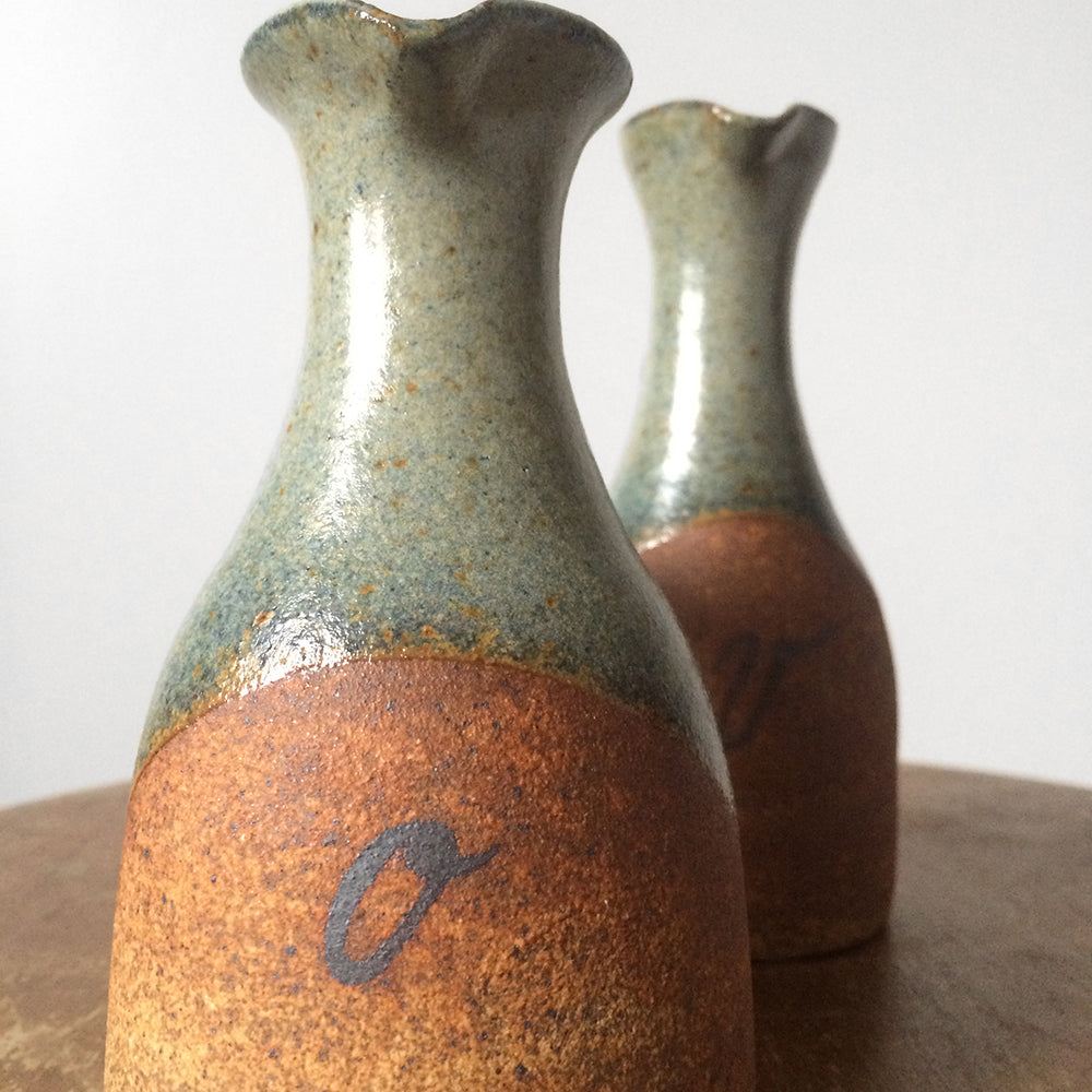 1960s MCM Oil and Vinegar Pottery Jugs