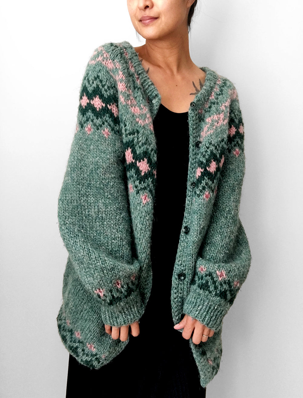 Handmade Nordic Knit Cardigan Sweater