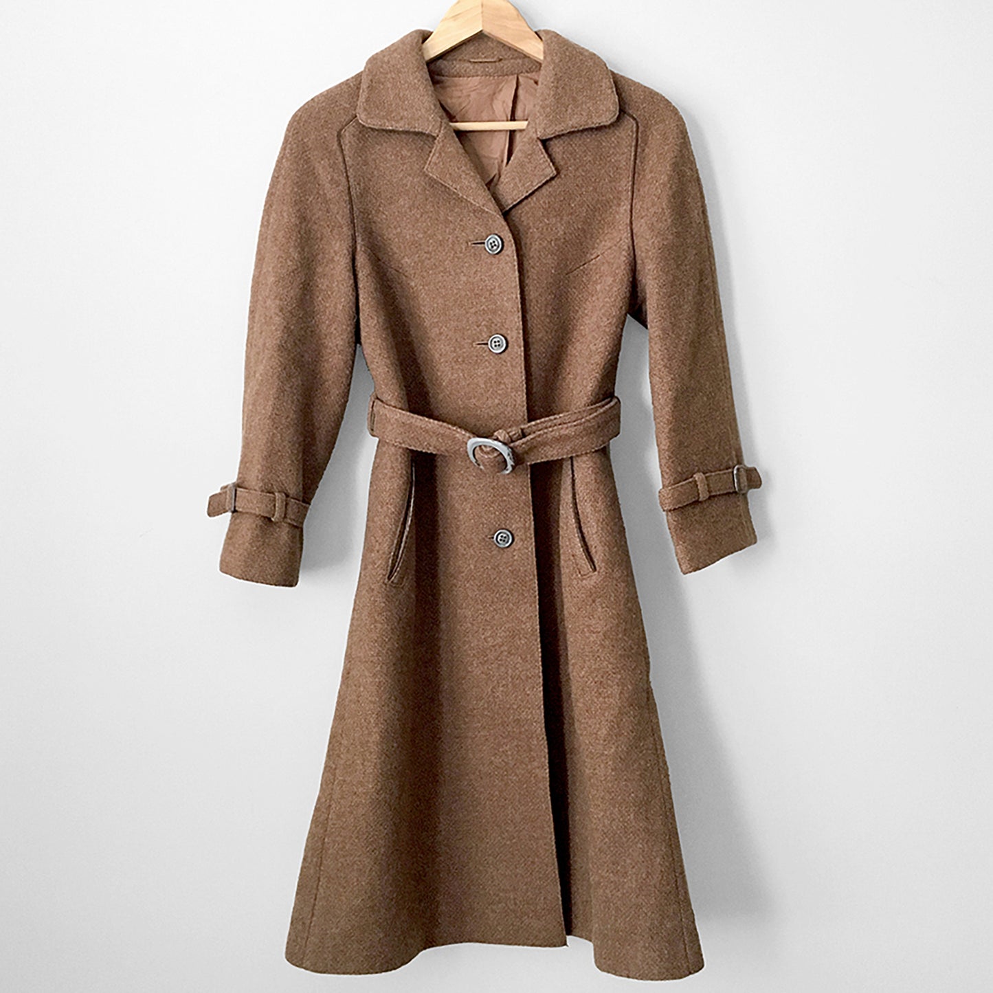 1980s Western Germany Wool Belted Coat