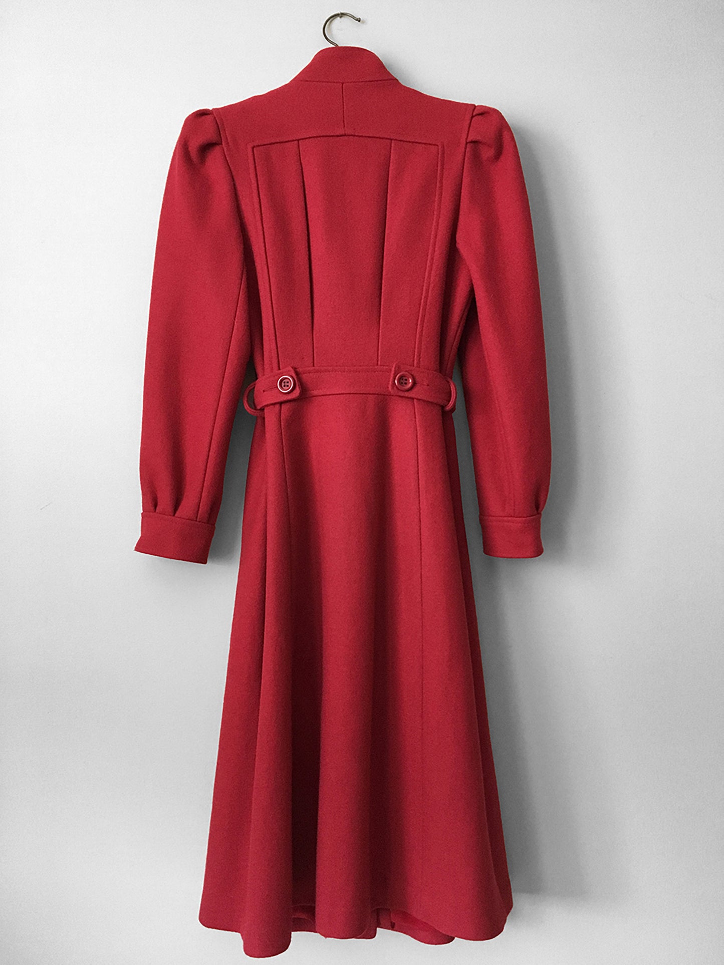 1970s Red Made in Canada Belted Coat