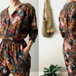 1980s Scenic Patterned One-Piece Jumpsuit