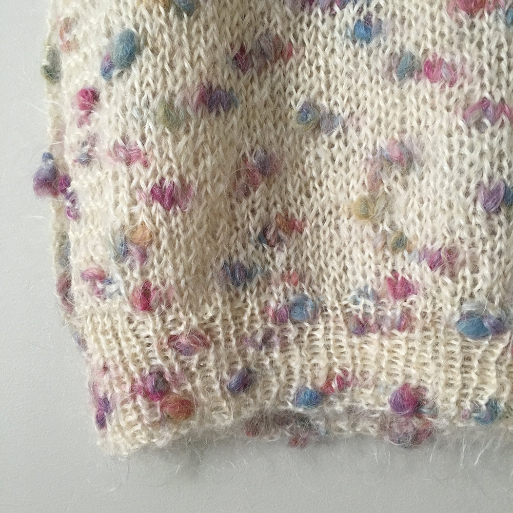 1970s - 1980s Handmade Confetti Knit Pullover Vest