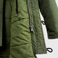 1970s Hooded Quilted Lined Military Parka