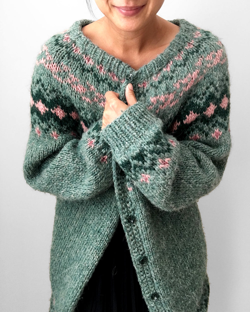 Handmade Nordic Knit Cardigan Sweater