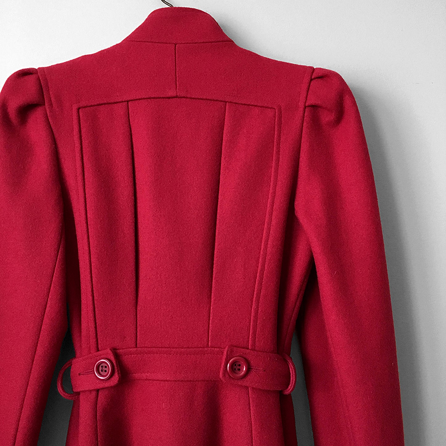 1970s Red Made in Canada Belted Coat