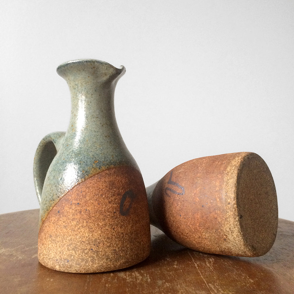 1960s MCM Oil and Vinegar Pottery Jugs