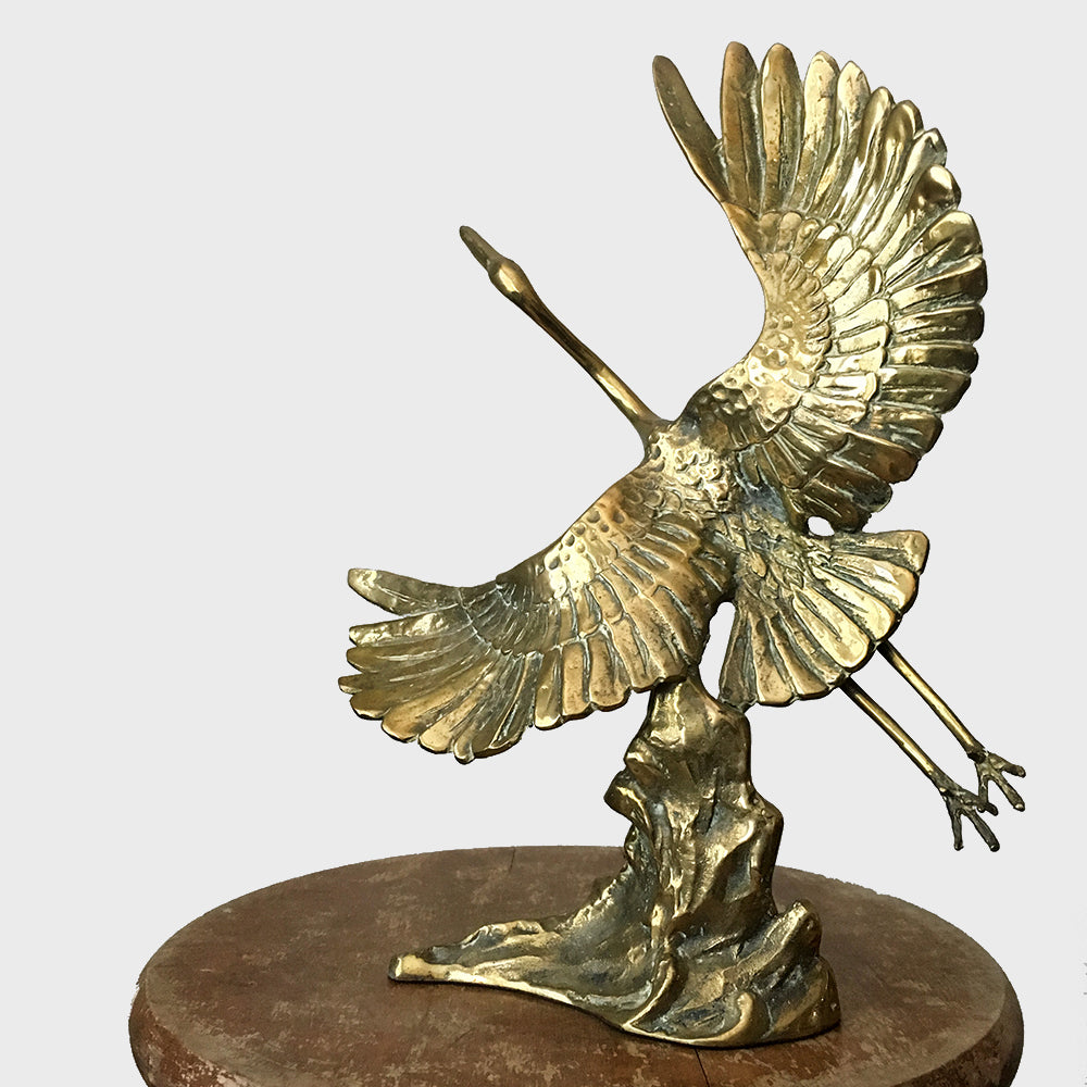 1960's Mid-Century Modern Crane Statue