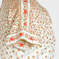 1960s-1970s Midi-Length Floral Knee Length Shift Dress