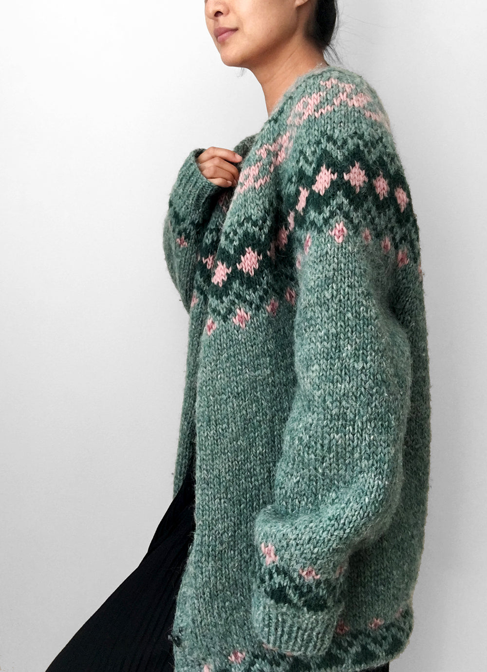 Handmade Nordic Knit Cardigan Sweater