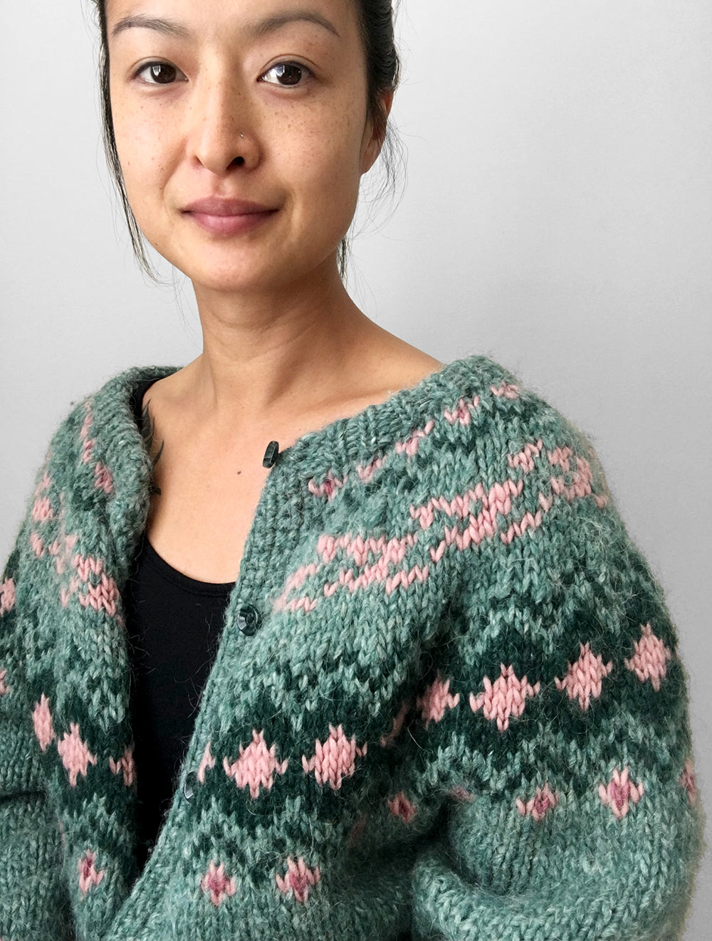 Handmade Nordic Knit Cardigan Sweater