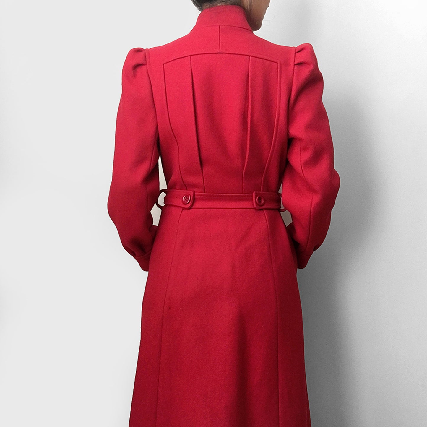 1970s Red Made in Canada Belted Coat