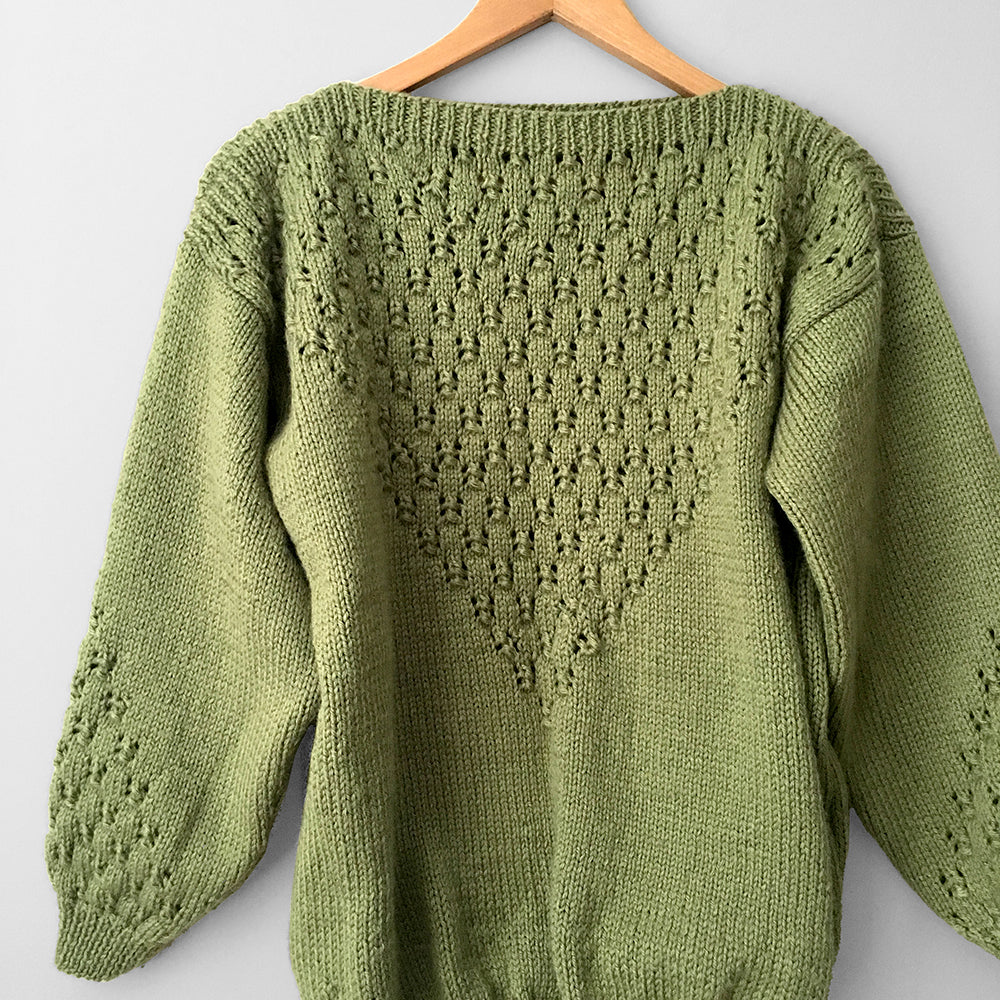 Slouchy Sage Drop-Shoulder Sweater