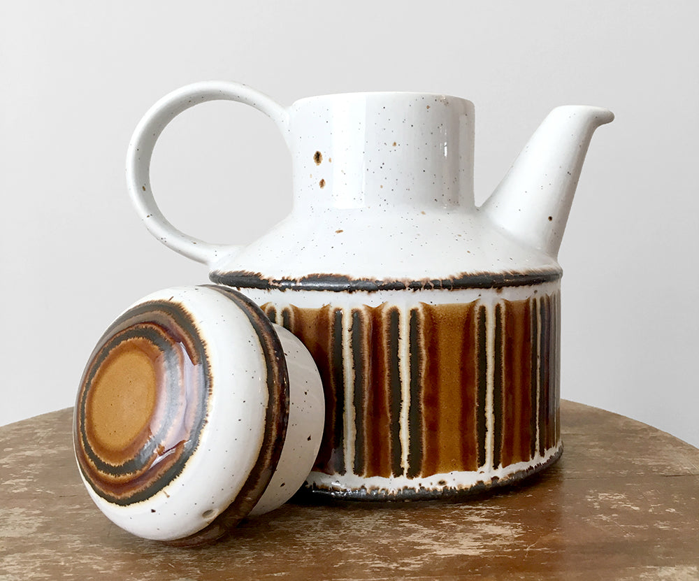 1960s MCM Mid-Century Modern Made in England MidWinter, Speckled Ceramic Tea and Coffee Pot