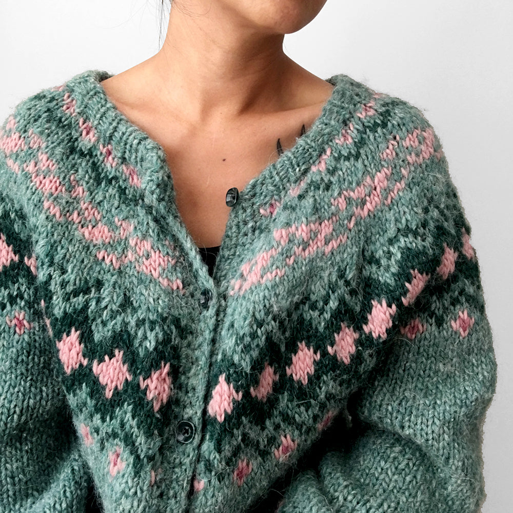 Handmade Nordic Knit Cardigan Sweater