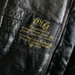 1970s Black High Quality Leather Long Belted Quilted Lining Fur Collar Coat - S/M