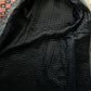 1970s Black High Quality Leather Long Belted Quilted Lining Fur Collar Coat - S/M