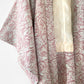 Rose Patterned Silk-Crepe Kimono Haori Jacket