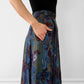 1980s Made in Austria Pure New Wool Floral and Bird Pleated Skirt