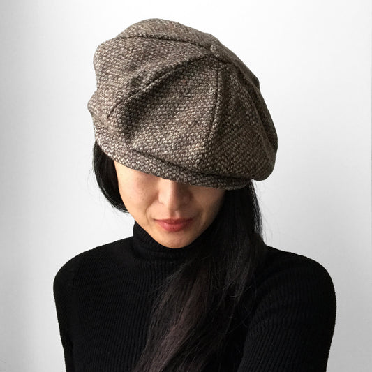 Wool Tweed Made in Britain Newsie Hat