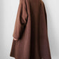 1980s - 1990s Milk Chocolate Brown Soft Alpaca Wool A-Line Dress Coat - S/M/L