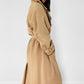 1980s Tan Camel Wool Belted Coat