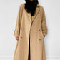 1980s Tan Camel Wool Belted Coat