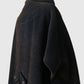 1940s Dark Brown Long Heavy Wool A-Line Dress Coat - S/M
