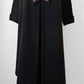1940s Dark Brown Long Heavy Wool A-Line Dress Coat - S/M