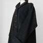 1940s Dark Brown Long Heavy Wool A-Line Dress Coat - S/M