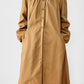 1960s - 1970s Pleated A-Line Trench Coat