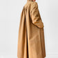 1960s - 1970s Pleated A-Line Trench Coat