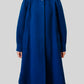1960s Indigo Blue Made in Canada Heavy Wool Pleated Shoulder A-Line Dress Coat - Sz. S