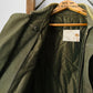 1990s Quilted Lined Corduroy Collar Olive Green Military Army Combat Jacket - Reg. M