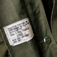 1990s Quilted Lined Corduroy Collar Olive Green Military Army Combat Jacket - Reg. M