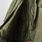 1990s Quilted Lined Corduroy Collar Olive Green Military Army Combat Jacket - Reg. M