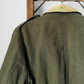 1990s Quilted Lined Corduroy Collar Olive Green Military Army Combat Jacket - Reg. M