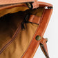 Buttery-Soft Hinged-Frame Top-Handle Tobacco Brown Leather Attache Bag