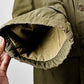 1940s - 1950s Olive Green Double Breasted Wool Lined Large Collar Army Military Field Jacket - M/L