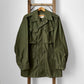 1950s Made in Canada Army Green Military Lined Zip Front Snap Button Field Jacket - M/L