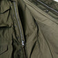 1950s Made in Canada Army Green Military Lined Zip Front Snap Button Field Jacket - M/L