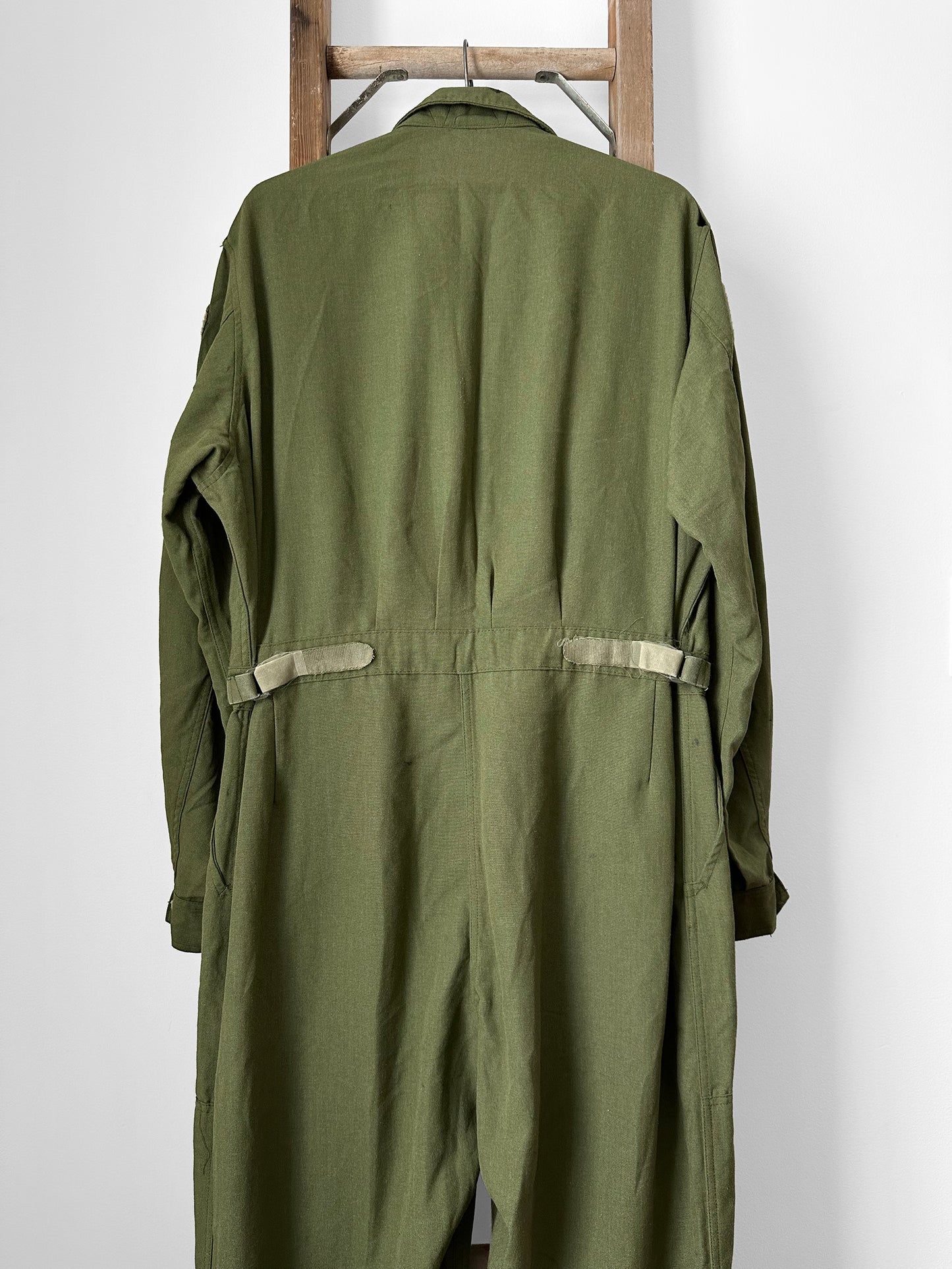 Olive Green Canadian Air Force Mid-Weight Wool Flight Jumpsuit - Approx. Sz. L/XL