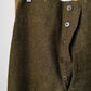 1950s Authentic Olive Green Maritime Pant Mfg. Co. Ltd. Wool High-Waisted Button Fly Military Trouser Pants - Sz.3 - 31/32