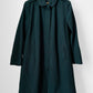 Hunter Green Minimalist Wool Military Cadet Army Uniform Coat - S/M