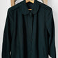 Hunter Green Minimalist Wool Military Cadet Army Uniform Coat - S/M