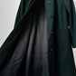 Hunter Green Minimalist Wool Military Cadet Army Uniform Coat - S/M